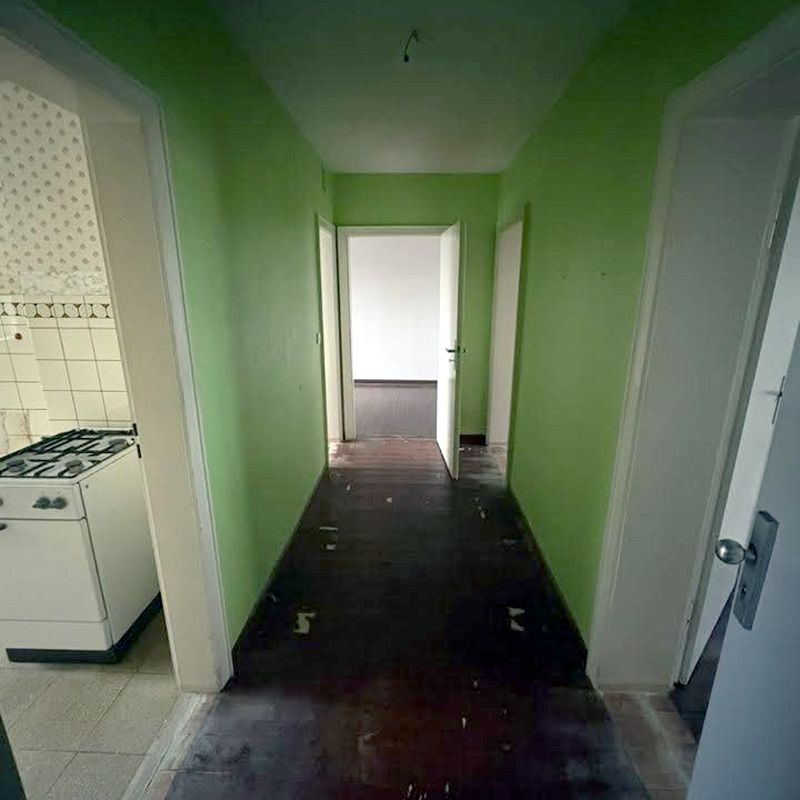 Leerer Flur nach der Räumung